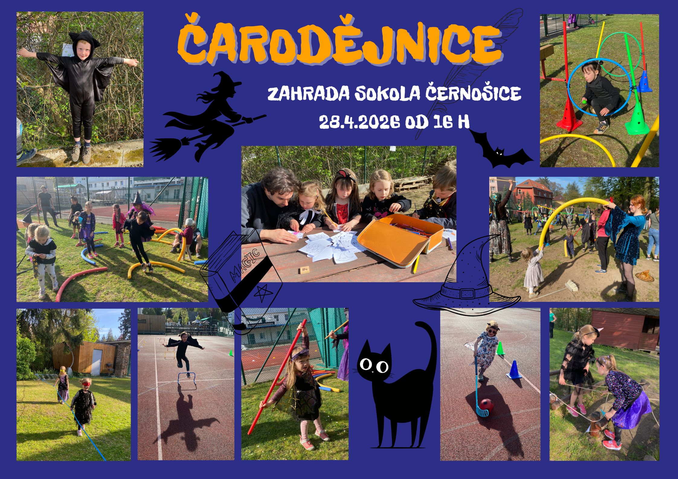 čarodějnice pro děti - medailónek