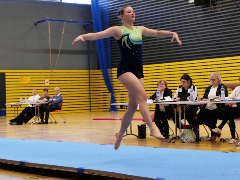 Závody v gymnastice v hale Věry Čáslavské