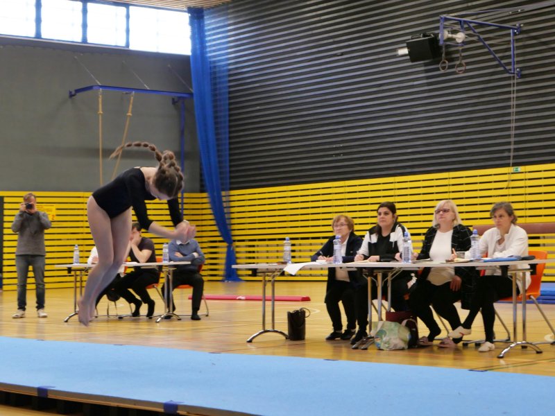 Závody v gymnastice v hale Věry Čáslavské