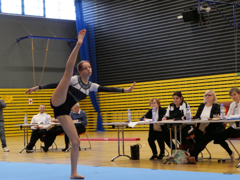 Závody v gymnastice v hale Věry Čáslavské