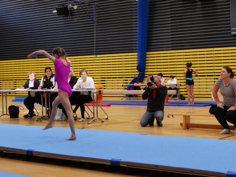 Závody v gymnastice v hale Věry Čáslavské
