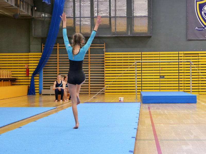 Závody v gymnastice v hale Věry Čáslavské