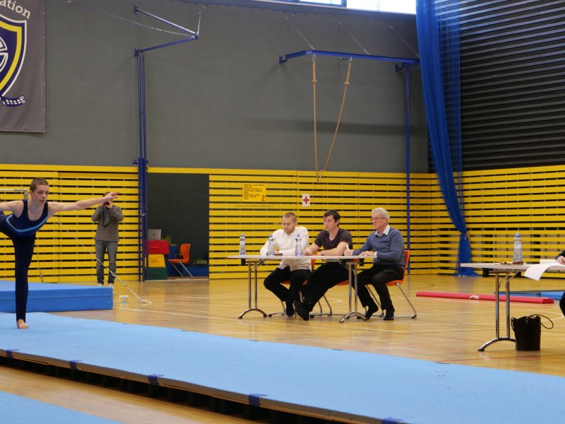 Závody v gymnastice v hale Věry Čáslavské
