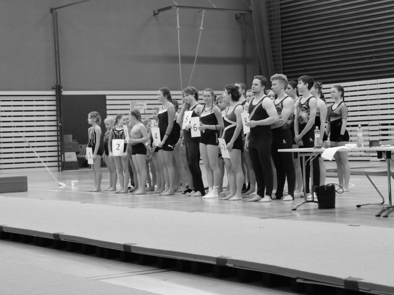 Závody v gymnastice v hale Věry Čáslavské