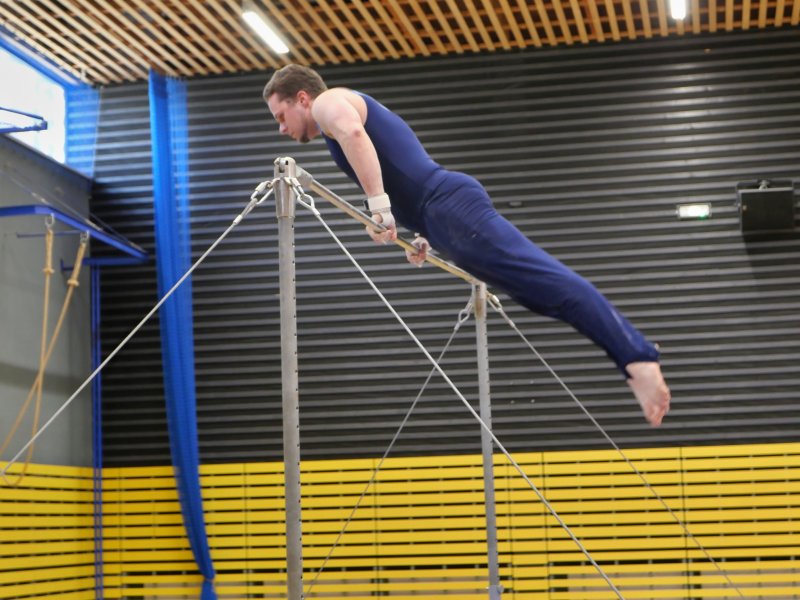 Závody v gymnastice v hale Věry Čáslavské