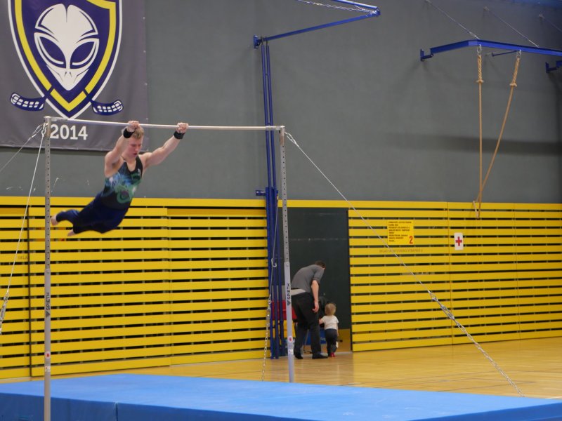 Závody v gymnastice v hale Věry Čáslavské