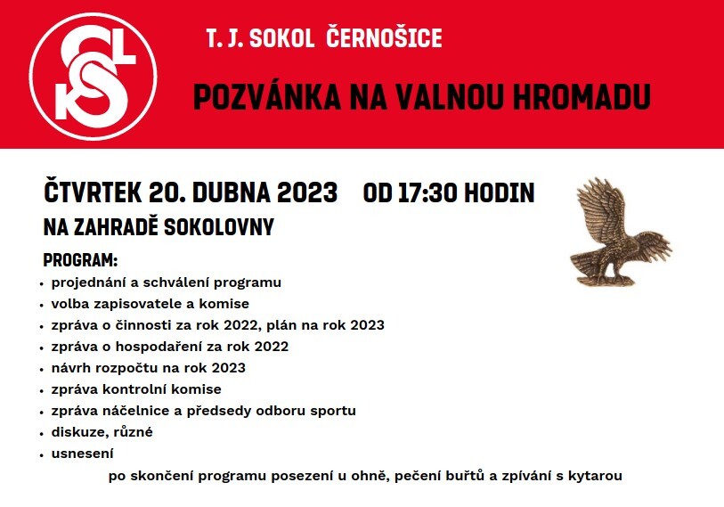 Pozvánka na valnou hromadu